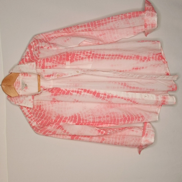 LUCKY BRAND Tie-dye Button Down Top - Picture 5 of 10
